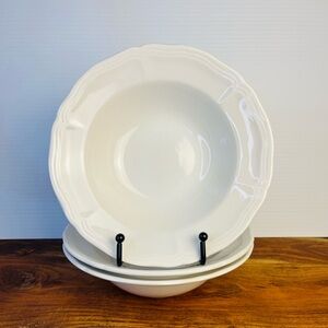 Set Of 3 Thomson Pottery BIANCA 7.78" Soup Cereal Bowls Discontinued Pattern